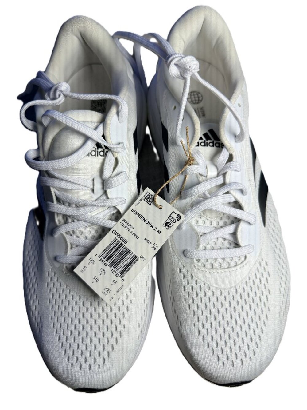 Men's Shoes Adidas Size 12 1/2 Supernova 2 Running Sneakers White Black